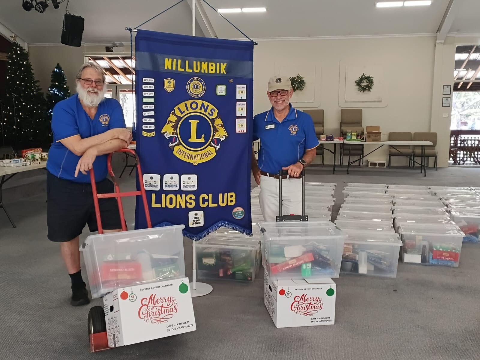 Nillumbik Lions Christmas Giving Day supplies