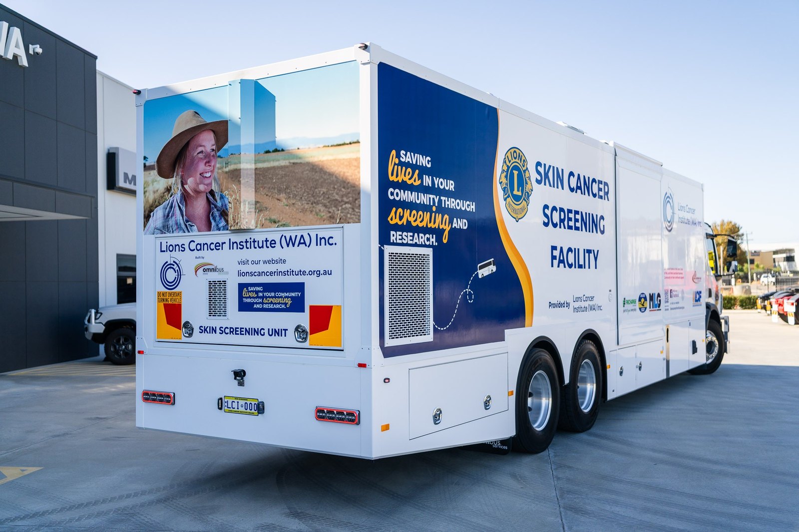 Lions skin cancer screening mobile facility