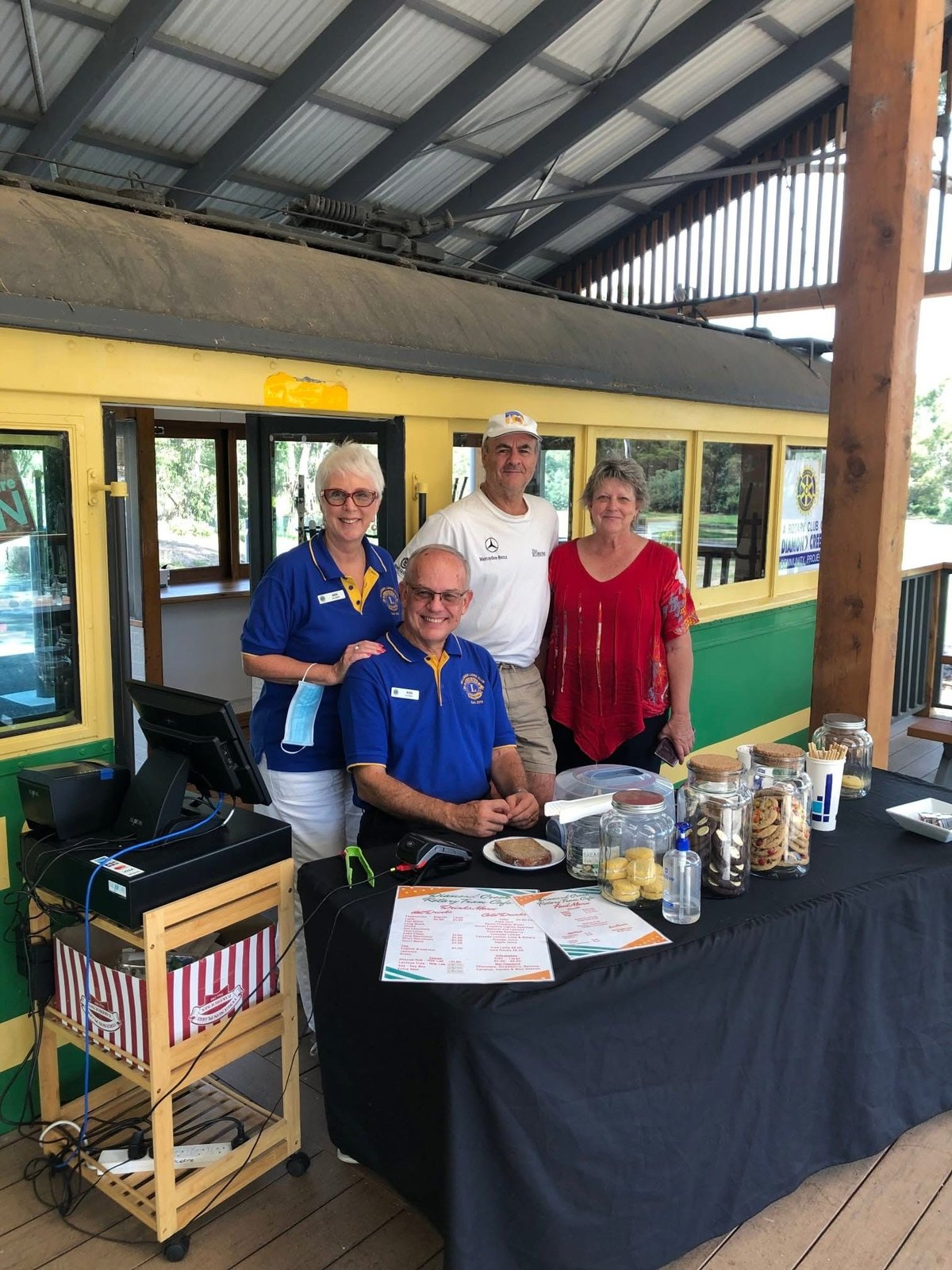 Nillumbik Lions volunteers at the Tram Café